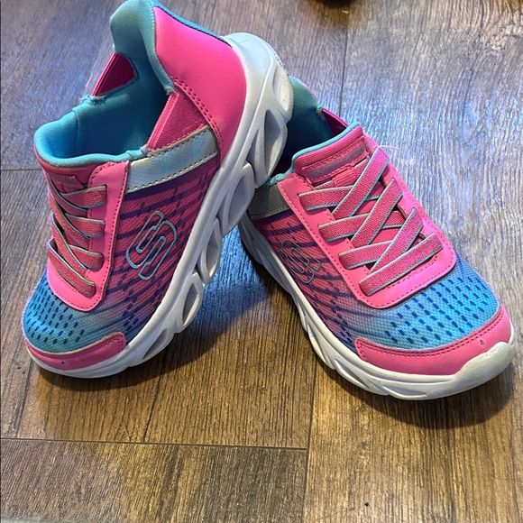 Skechers Pink and Blue Kids' Sneakers - Picture 8 of 8